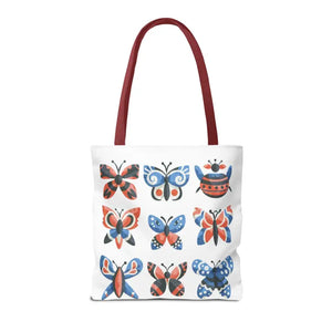 Colorful Butterflies Aop Tote Bag Vibrant Style Dipaliz - Bags
