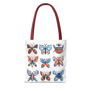 Colorful Butterflies Aop Tote Bag Vibrant Style Dipaliz - Bags