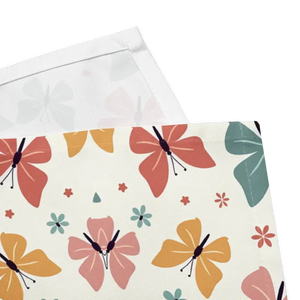Cloth Napkin Set Colorful Butterflies Soft Fabric - Dipaliz - Napkins
