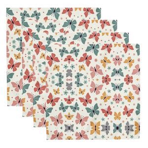 Colorful Butterflies Cloth Napkin Set - Soft Fabric - Dipaliz - Napkins
