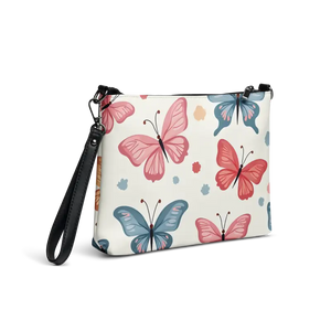 Colorful Butterflies Bag Premium Faux Leather Crossbody - Dipaliz - Cross Body Bags
