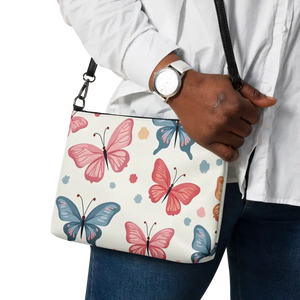 Colorful Butterflies Bag Premium Faux Leather Crossbody - Dipaliz - Cross Body Bags