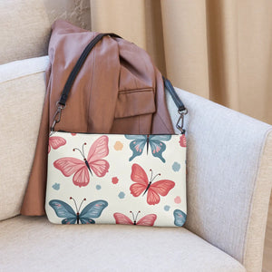 Colorful Butterflies Bag Premium Faux Leather Purse - Dipaliz - Cross Body Bags