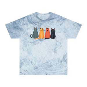 Whimsical Fun Cat Tee - Colorful Casual Everyday - Dipaliz - T-shirts - s