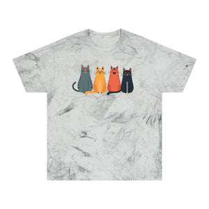 Whimsical Fun Cat Tee - Colorful Casual Everyday - Dipaliz - T-shirts - s