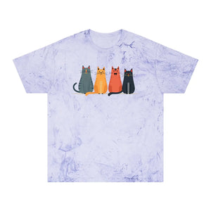 Whimsical Fun Cat Tee - Colorful Casual Everyday - Dipaliz - T-shirts - s