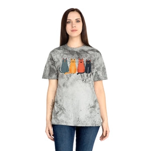 Whimsical Fun Cat Tee - Colorful Casual Everyday - Dipaliz - T-shirts - s