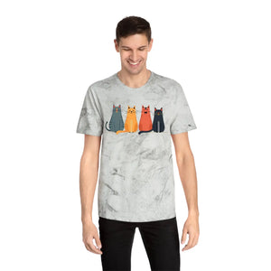 Whimsical Fun Cat Tee - Colorful Casual Everyday - Dipaliz - T-shirts - s