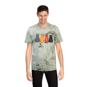Whimsical Fun Cat Tee - Colorful Casual Everyday - Dipaliz - T-shirts - s