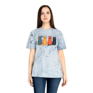 Whimsical Fun Cat Tee - Colorful Casual Everyday - Dipaliz - T-shirts - s
