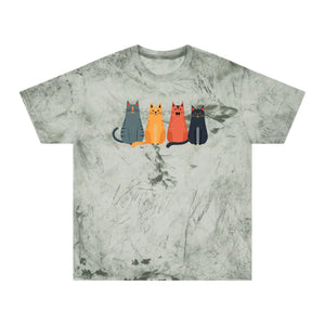 Whimsical Fun Cat Tee - Colorful Casual Everyday - Dipaliz - T-shirts - s