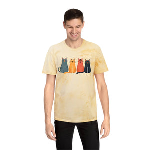 Whimsical Fun Cat Tee - Colorful Casual Everyday - Dipaliz - T-shirts - s