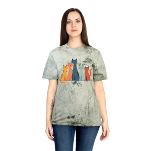 Colorful Cat Lovers Unisex T-shirt - Unique Color Blast - Dipaliz - T-shirts - s