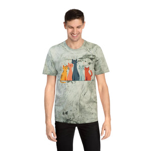 Colorful Cat Lovers Unisex T-shirt - Unique Color Blast - Dipaliz - T-shirts - s