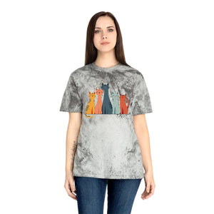 Colorful Cat Lovers Unisex T-shirt - Unique Color Blast - Dipaliz - T-shirts - s