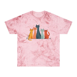 Colorful Cat Lovers Unisex T-shirt - Unique Color Blast - Dipaliz - T-shirts - s
