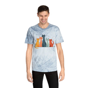 Colorful Cat Lovers Unisex T-shirt - Unique Color Blast - Dipaliz - T-shirts - s