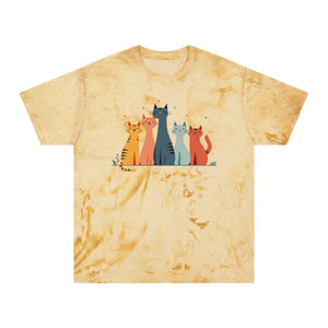 Colorful Cat Lovers Unisex T-shirt - Unique Color Blast - Dipaliz - T-shirts - s