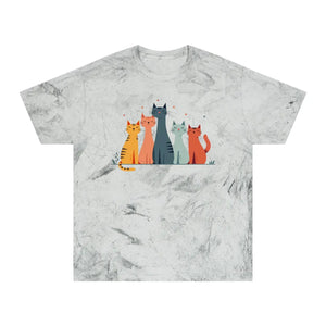 Colorful Cat Lovers Unisex T-shirt - Unique Color Blast - Dipaliz - T-shirts - s