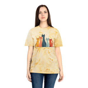 Colorful Cat Lovers Unisex T-shirt - Unique Color Blast - Dipaliz - T-shirts - s