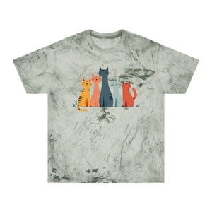 Colorful Cat Lovers Unisex T-shirt - Unique Color Blast - Dipaliz - T-shirts - s