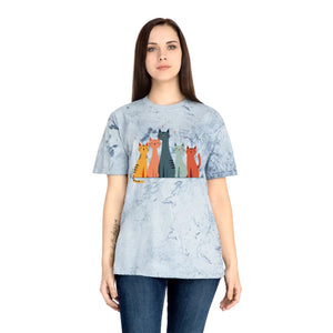 Colorful Cat Lovers Unisex T-shirt - Unique Color Blast - Dipaliz - T-shirts - s