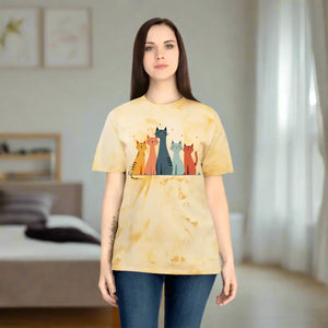 Colorful Cat Lovers Unisex T-shirt - Unique Color Blast - Dipaliz - T-shirts - s