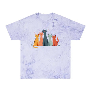 Colorful Cat Lovers Unisex T-shirt - Unique Color Blast - Dipaliz - Amethyst / s - T-shirts