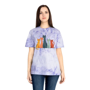 Colorful Cat Lovers Unisex T-shirt - Unique Color Blast - Dipaliz - T-shirts