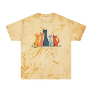 Colorful Cat Lovers Unisex T-shirt - Unique Color Blast - Dipaliz - T-shirts