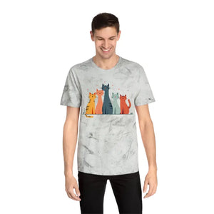 Colorful Cat Lovers Unisex T-shirt - Unique Color Blast - Dipaliz - T-shirts