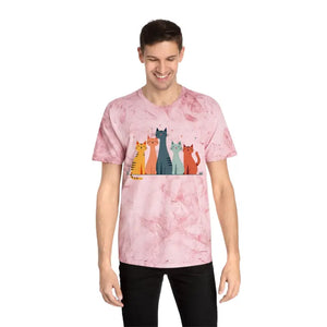 Colorful Cat Lovers Unisex T-shirt - Unique Color Blast - Dipaliz - T-shirts