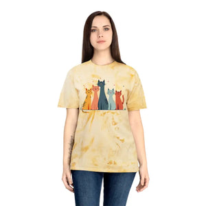 Colorful Cat Lovers Unisex T-shirt - Unique Color Blast - Dipaliz - Citrine / s - T-shirts