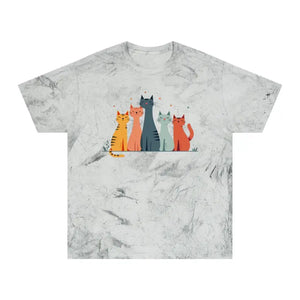 Colorful Cat Lovers Unisex T-shirt - Unique Color Blast - Dipaliz - Smoke / s - T-shirts