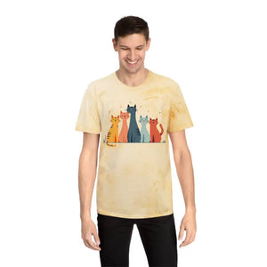 Colorful Cat Lovers Unisex T-shirt - Unique Color Blast - Dipaliz - T-shirts