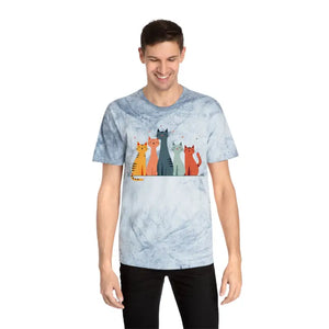 Colorful Cat Lovers Unisex T-shirt - Unique Color Blast - Dipaliz - T-shirts