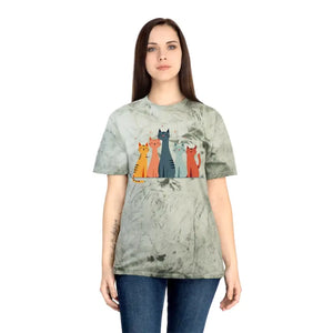 Colorful Cat Lovers Unisex T-shirt - Unique Color Blast - Dipaliz - T-shirts