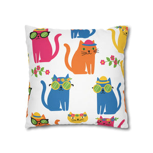 Playful cat pattern by DipaliZ for a sofa or a reading chair