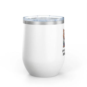 Colorful Cat Wine Tumbler - 12oz Insulated Stainless Steel - Dipaliz - Tumblers