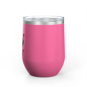 Colorful Cat Wine Tumbler - 12oz Insulated Stainless Steel - Dipaliz - Tumblers