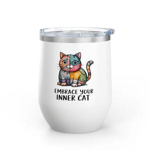 Cat Wine Tumbler - Colorful Design for Lovers - Dipaliz - Tumblers
