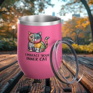 Cat Wine Tumbler - Colorful Design for Lovers - Dipaliz - Tumblers