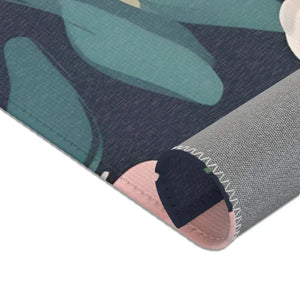 Area Rugs - Polyester Chenille Vibrant Flowers - Dipaliz