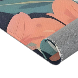 Area Rugs - Polyester Chenille Vibrant Flowers - Dipaliz