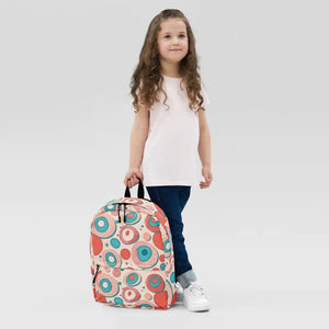 Bags - Water Resistant Backpack with Colorful Circles Design - Dipaliz