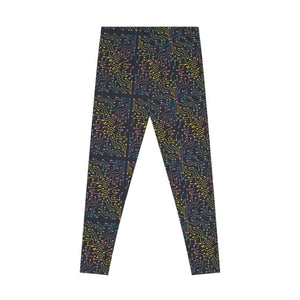Circuits Abstract Pattern Leggings - Performance Activewear - Dipaliz