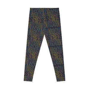 Circuits Abstract Pattern Leggings - Performance Activewear - Dipaliz