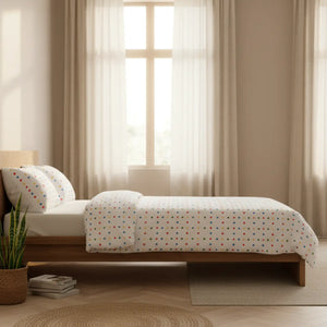 Colorful Confetti Dot Duvet Cover Set – Cotton - Dipaliz - Bedding Sets