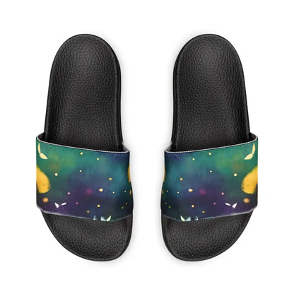 Dandelion Delight: Colorful Slide Sandals for Youth - Kid’s Shoes