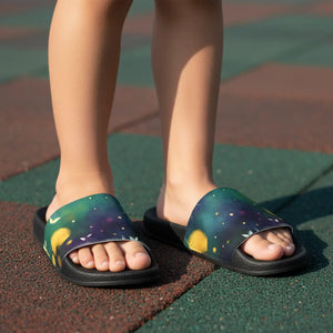 Colorful Dandelions Slide Sandals – Youth Summer - Dipaliz
